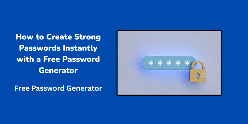 How to Create Strong Passwords Instantly with a Free Password Generator
