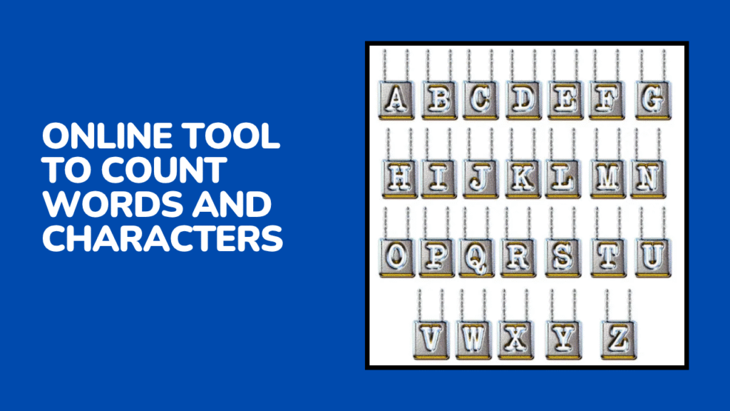 Online word and character counter tool interface