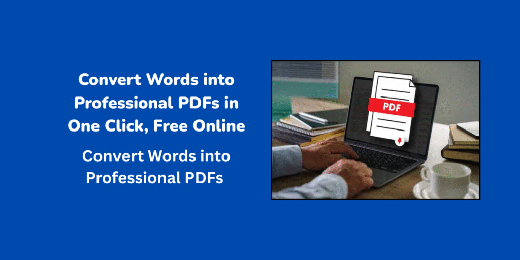 Convert Words into Professional PDFs in One Click, Free Online