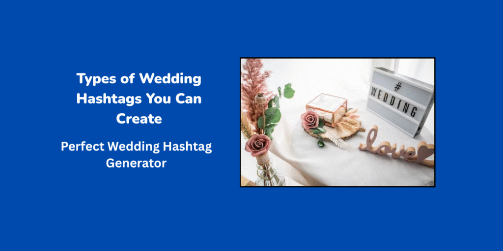 Types of Wedding Hashtags You Can Create